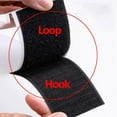 thumbnail image 2 of Touch Fastener Strong Self-adhesive Hook and Loop Fastener Tapes Magic Nylon Sticker with Glue for DIY Craft Sewing Accessories White 25meter 20mm Wide, 2 of 6