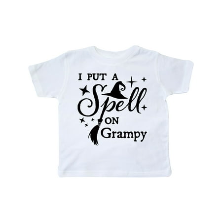 

Inktastic I Put a Spell on Grampy Witch Hat and Broom Gift Toddler Boy or Toddler Girl T-Shirt