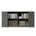 thumbnail image 3 of Castle Place Durable Engineered Wood 4 Shelf Sideboard, Dark Grey, 3 of 6