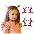 thumbnail image 2 of Diadema navideña con forma de cornamenta para niños, horquilla con forma de cornamenta, regalo creativo para niños, adornos de bricolaje de Navidad, un par, 2 of 4