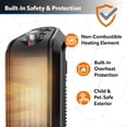 thumbnail image 4 of Lasko CT16451 Gray 1500W 2 Speed, Oscillating, Thermostat Ceramic Tower Space Heater, 4 of 11