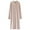 Pink, variant on Besolor Women's Hooded Nightgown Striped Long Sleeve Sleepshirt Casual Comfy Pajama Dress Sleepwear