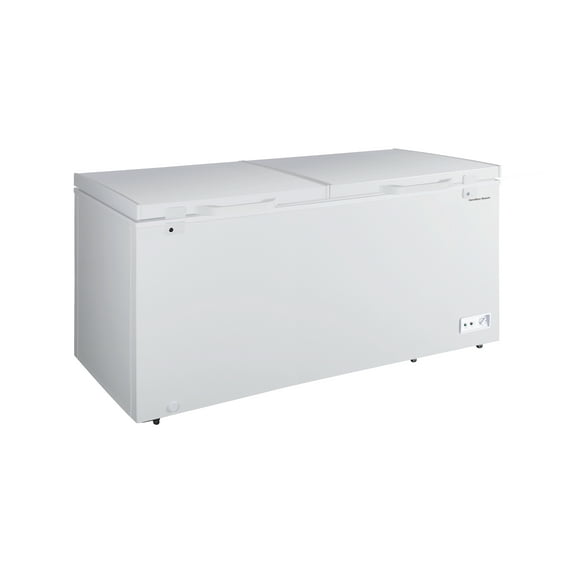 Hamilton Beach 17 Cu. ft. Chest Freezer, Double Door, HBFRF1749, White