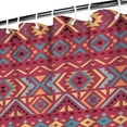 thumbnail image 4 of Vintage Bohemian Curtain 72x84 Inches Polyester Bathroom Shower Curtain with Plastic Rings Quick-Drying Ethnic Print, 4 of 5