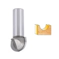 thumbnail image 3 of Unique Bargains 1/2'' x 7/8'' Router Bit Core Box 2 Flutes Tip Carbide Silver Tone 1pcs, 3 of 5