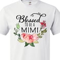 thumbnail image 4 of Inktastic Blessed to Be a Mimi with Pink Flowers T-Shirt, 4 of 5