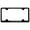 Black, variant on Chevy Corvette C4 Laser Etched Logo Wide Body License Plate Frame (Black)