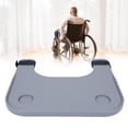 thumbnail image 3 of LAZIOEGR Portable Thickened Wheelchair Dining Tray – Easy‑to‑Detach, Foldable Desk for Elderly, Gray, 3 of 9
