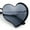 Gunmetal Black - Black, variant on Womens Retro Bubbly Heart Shape Metal Rim Sunglasses Gold White - Brown