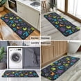 thumbnail image 6 of DarkBlue Dinosaurs Words Pattern Kitchen Rug Mat,Kitchen Runner Rugs Non Skid Washable,Decorative Kitchen Floor Mats for Kitchen,Sink,Laundry,17"x47.2", 6 of 7