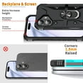 thumbnail image 2 of For iPhone 16 Plus Case Rugged, With Grip Ring Holder Rotating Kickstand Easy to Hand Compatile with Car Mount Anti-Scratch Heavy Duty Protective Phone Case for Apple iPhone 16 Plus, Black, 2 of 8