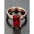 thumbnail image 1 of Limited Time Sale: Vintage Antique Design 1.25 Carat Red Ruby and Diamond Engagement Ring in 10k Rose Gold for Women on Sale, 1 of 2