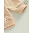 thumbnail image 6 of Gzhioc Infant Baby Boys Pants Set Hooded Solid Sweatshirt Top Pocket Elastic Waist Pants 2Pcs Outfits Fall Winter Suit ,3 Months-3 Years, 6 of 9