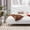 Antique White, variant on King Size Bed With Retro Wavy Headboard In Olive Velvet And Platform