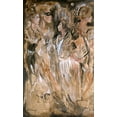 thumbnail image 2 of Wiley, Marta 16x24 Black Ornate Wood Framed with Double Matting Museum Art Print Titled - Renisaunce II- vertical peice, 2 of 4