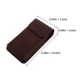 thumbnail image 2 of SOPOTUTU Brown PU Phone Belt Clip with Multiple Compartments for Wallet Keys, 2 of 7