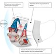 thumbnail image 3 of HUGFEGWE 50Pcs Patriotic Disposable Adults Face Masks,3 Ply Protective Disposable Face Masks with 4th of July Independence Day Designs (Independence Day C) CJB91-40822, 3 of 7