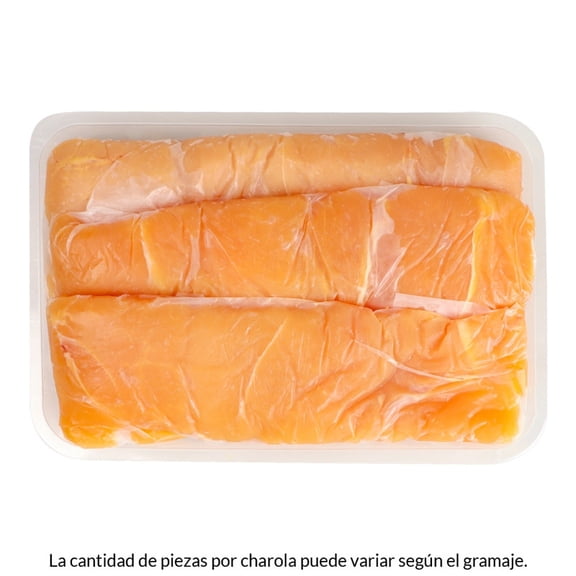 Milanesa de pechuga de pollo por kg  peso aprox por charola 700 a 800 g