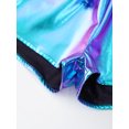 thumbnail image 6 of Zaldita Kids Girls Metallic Dance Shorts Gymnastics Shorts Sparkle Tumbling Bottoms Drawstring Athletic Shorts Dancewear Blue 110, 6 of 7