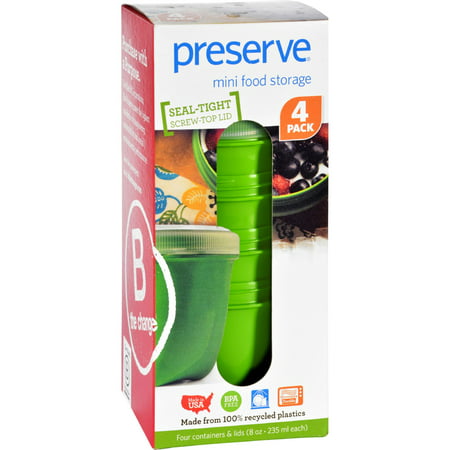 Preserve Plastic Food Storage Container Set, 8oz, Round - Set of (Best Way To Preserve Food)