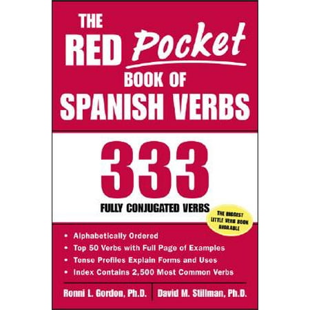 The Red Pocket Book of Spanish Verbs : 333 Fully Conjugated (Best Spanish Verb App)