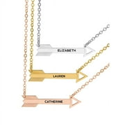 Next Day Shipping Personalized Arrow-Shaped Name Necklace