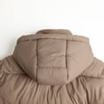 thumbnail image 5 of HILEELANG Girls Cropped Puffer Jacket, Hooded Short Winter Coat for Kids and Teens, Beige, 11-12Y, 5 of 8