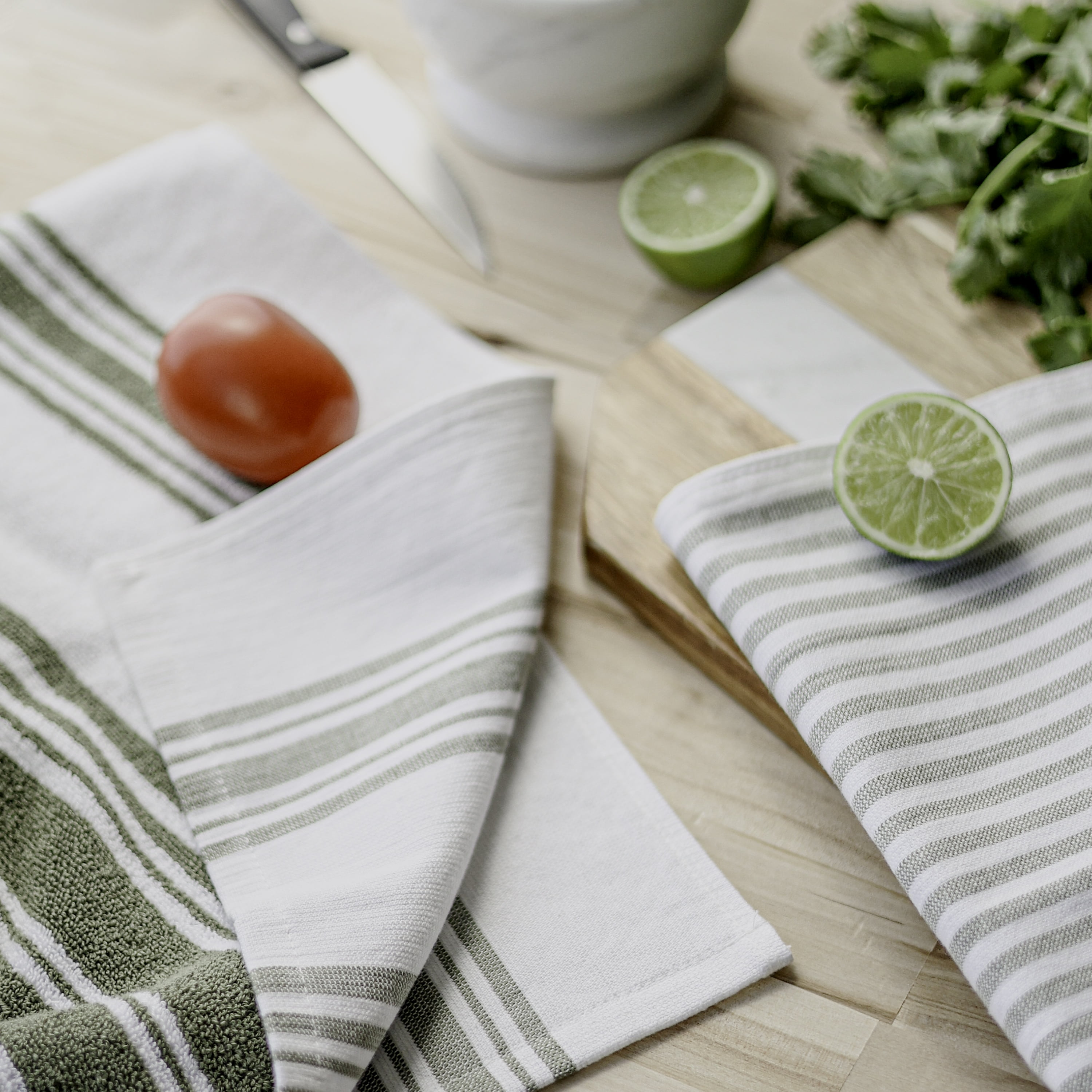 Better Homes & Gardens 2 Piece Culinary Kitchen Towel, Green