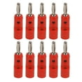 thumbnail image 4 of Solderless Banana Plugs, Banana Plug 10Pcs/Set 30V AC-60V DC  For Electronics Industrial Equipment Red, 4 of 8