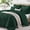 Forest Green, variant on Lipa Queen Size Comforter Set,5-Piece Bed in a Bag,All Season Bedding Set,Ruched Design,Comforter,Pillowcases and Shams,Forest Green