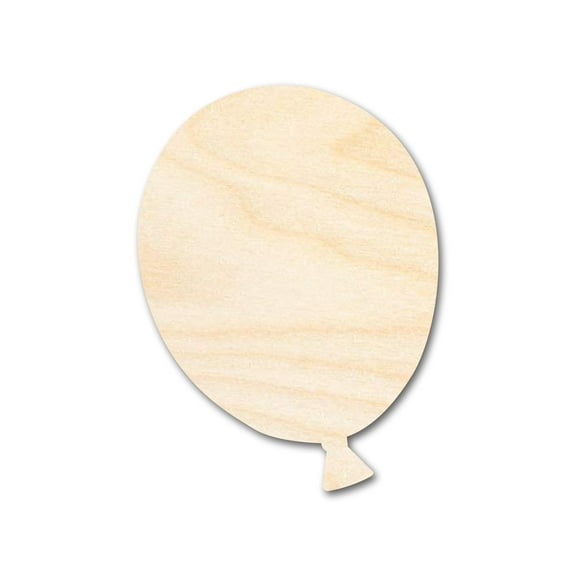 Bigger Better | Unfinished Wood Balloon Silhouette | DIY Craft Cutout 24" / 1/4"