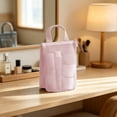 thumbnail image 4 of Trousse de Toilette Voyage en Maille Rangement à Main - Sac D\'entraînement Physique Respirant à Drainage Imperméable Polyester Résistant à l'Usure Grande Capacité Portable à Transporter, Rose, JKODE, 4 of 6