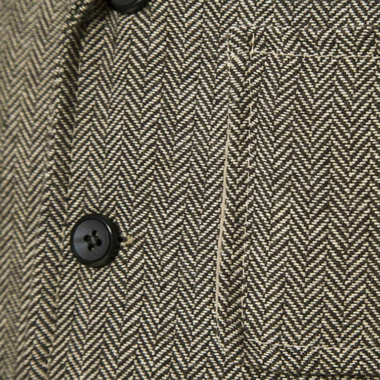 QIPOPIQ Clearance Men's Suit Vest Blazers New Single Breasted Lapel  Turndown Sleeveless Jacket Business Waistcoat Vests 