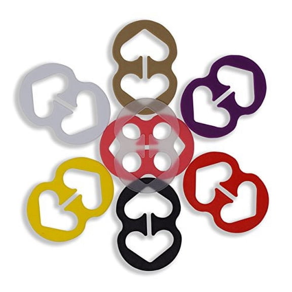 Bra Strap Clips - Racer Back - Conceal Straps - Cleavage Control (Pink, Clear, Black, White, Beige, Purple, Red, Yellow)