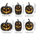 thumbnail image 3 of OJSFQUFP Halloween Decorations - Fall Decor - Handmade Terracotta Jack O Pumpkin with LED Light Cute Decoration Centerpieces for Tables Porch Yard Home Kitchen Front Door Mantel, 3 of 9