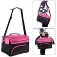thumbnail image 2 of Cosmetics Beauty Styling Bag Multi-functional Hair Makeup Salon Hairdresser Toiletry Organizer Tool Hairdressing Case with Strap Black, 2 of 6