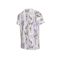 thumbnail image 5 of Honeii Lavender Flowers Print Kids Boy T-Shirt,Breathable Round Neck Tee,Stylish Summer Tee for Boys, for Outdoor Activities and Casual Wear, 5 of 7