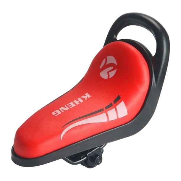 Sillín para niños Asiento Asiento de cabeceo Campeón de reemplazo de confort acolchada Matera de esponja de alta densidad para bicicleta de bicicleta rojo