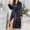 *Black, variant on ClodeEU Women's Satin Silky Robe,Lightweight Soft Sleepwear With Belt,Casual Cozy Sleepdress Black,Womens Plus M