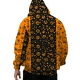 thumbnail image 4 of Yusimy Men's Hoodie Casual Halloween Print Pullover Long Sleeve Drawstring Streetwear Holiday Fashion Urban Style, 4 of 6