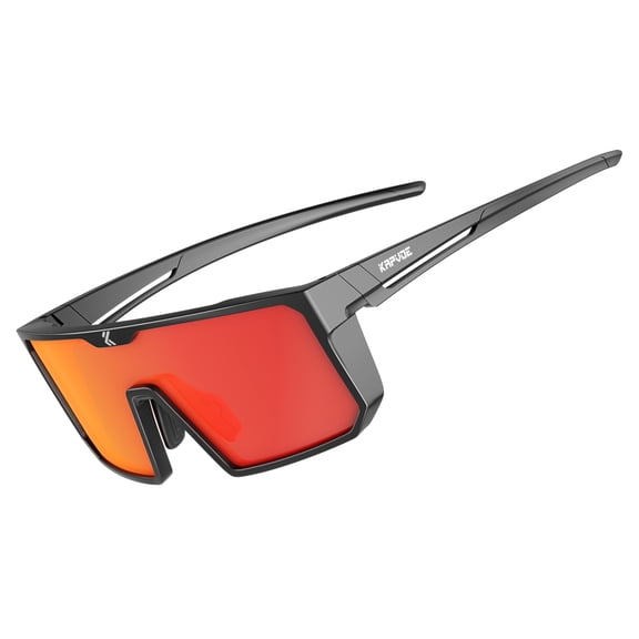 KAPVOE Polarized Sports Sunglasses for Men Women, Lightweight UV400 Protection Cycling Driving Fishing Bike Sunglasses