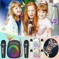 thumbnail image 2 of Karaoke Machine, InsCrazy Speakers with Microphone for Kids Adults, KTV Bluetooth Speaker Mini Portable Outdoor Microphone Integrated Speaker Gift Wholesale Wireless Audio, 2 of 5