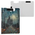 thumbnail image 3 of A4 Double Clip File Folder 18.9x12.6in Clipboards Foldable Binder Holds 80 Sheets Project Folder for Office, Home Ancient Mansion, 3 of 9