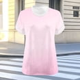 thumbnail image 6 of gakvbuo Women'S Plus Size Tunic Tops Oversized V-Neck Short Sleeve Color Blocks Summer Shirt Loose Sports T-Shirt, 6 of 8