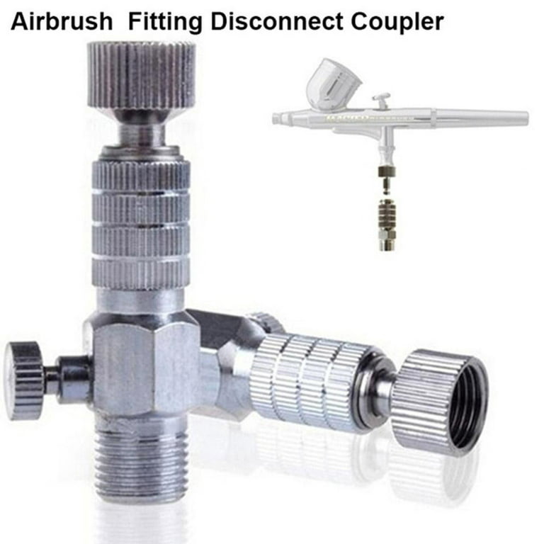 1/8 Airbrush Quick Adapter Disconnect Release Coupling Connector for Air  Brush