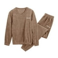 thumbnail image 5 of MEICHEN Lounge Set for Women Women's Fall Winter Coral Fleece Pajama Set Cozy Warm Soft Loungewear Long Sleeve Sleepwear with Pants Summer Essentials Fashion Sleepwear, 5 of 5