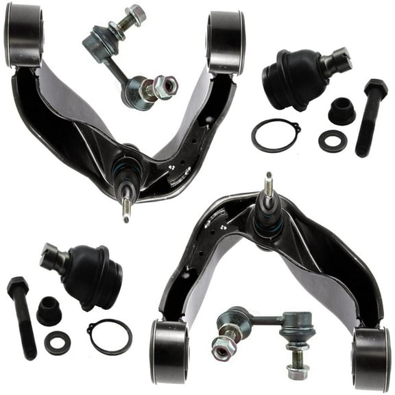 Detroit Axle - 6pc Suspension Kit for Nissan Pathfinder Frontier Xterra Suzuki Equator 2 Upper Control Arms w/Ball Joints 2 Lower Ball Joints 2 Sway Bars Replacement