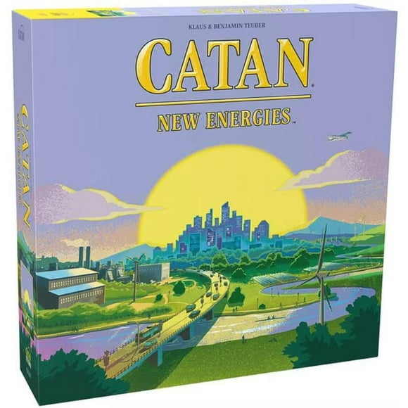 CATAN - New Energies (English) - Board Games - Strategy/Economic - Balance Green Energy and Fossil Fuels to Power the Island - Ages 12+ - 3 to 4 Players - 90 to 120 Minute