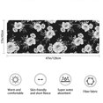 thumbnail image 3 of Pioneer Flower Floral Print Pattern Bathroom Rugs Mat, Non Slip Microfiber Bathroom Rug with Rubber Backing, Soft Mats for Bathroom Floor Tub Shower, 17"x47", 3 of 5