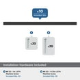 thumbnail image 3 of Amerock Cityscape 6-5/16 inch (160mm) Center-to-Center Matte Black Cabinet Pull - 10 Pack, 3 of 5